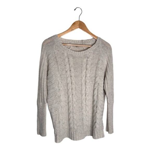 Banana Republicans Wool Blend Sweater Acrylic Oatmeal Marled Size Small - Picture 8 of 8